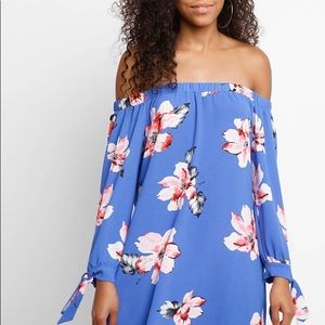 Abbeline Off shoulder tie dress